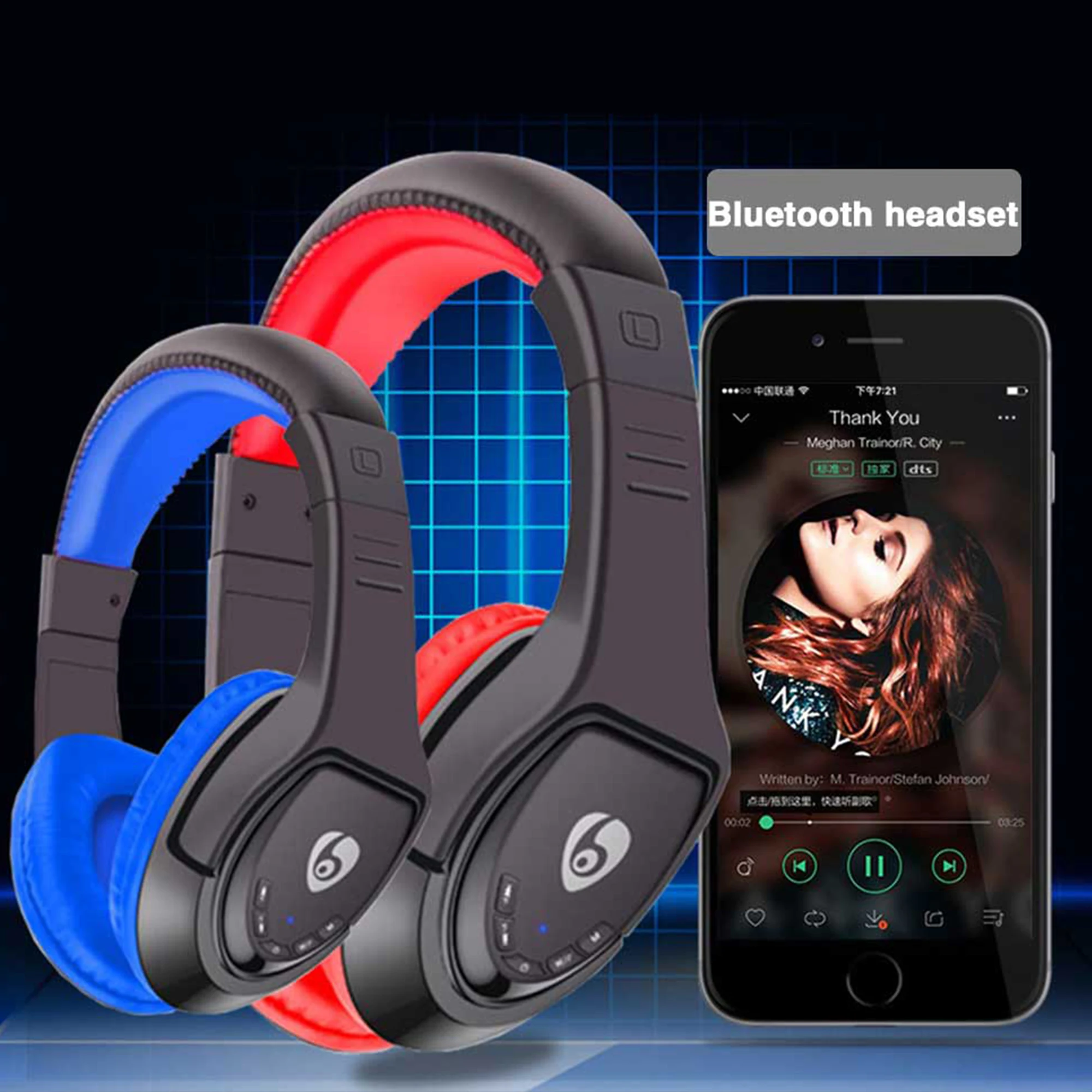 MX333 Bluetooth V5 0 Gaming Headset Wireless Stereo OVleng Built in Microphone High Compatibility Headphone For PC Smartphone