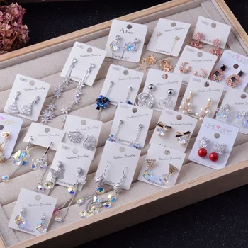 

30 Pairs/lot simple cute women jewelry earrings wholesale 201030-27