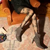 KASURE With Inscriptions Transparent Letter Tights With Tattoos Sexy Transparent Nylon Tights For Women Pattern Pantyhose ► Photo 3/5