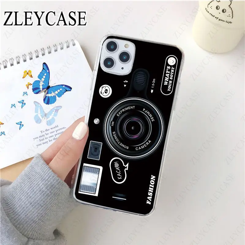 classic retro Black silver camera