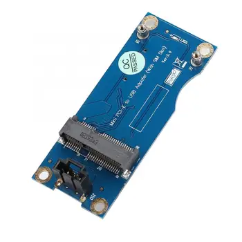 

Mini PCI-E to USB WWAN Test Riser Card Adapter Board with SIM Card Slot Support 3G/4G Module New