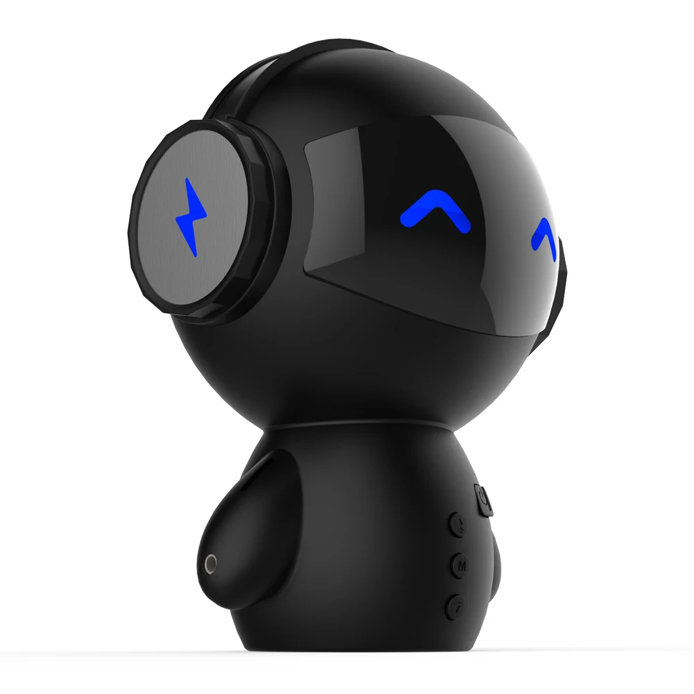 Мини робот Беспроводные Bluetooth колонки с внешним аккумулятором поддержка TF AUX