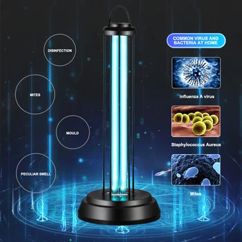 

Desktop Sterilization Lamp Germicidal UV Ultraviolet Sterilizer Light LED Bulb Ultraviolet Bacterial Kill Mite Home lamp 38W