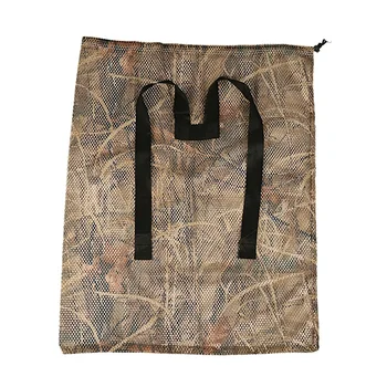 

1 Pc Hunting Polyester Mesh Decoy Bag with Dry Grass Camouflage Printing Waterfowl Duck Goose Turkey Durable Decoy Bags with Duc