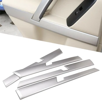 

DWCX Inner Interior Silver Door Panel Trim Cover fit for Toyota Land Cruiser Prado FJ150 150 2010-2013 2014 2015 2016 2017 2018