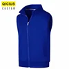 Men's Plus Velvet Warm Vest Custom Printed Embroidery Logo Casual Elastic Solid Color Vest Winter Sleeveless Thick Coat 3xl 3