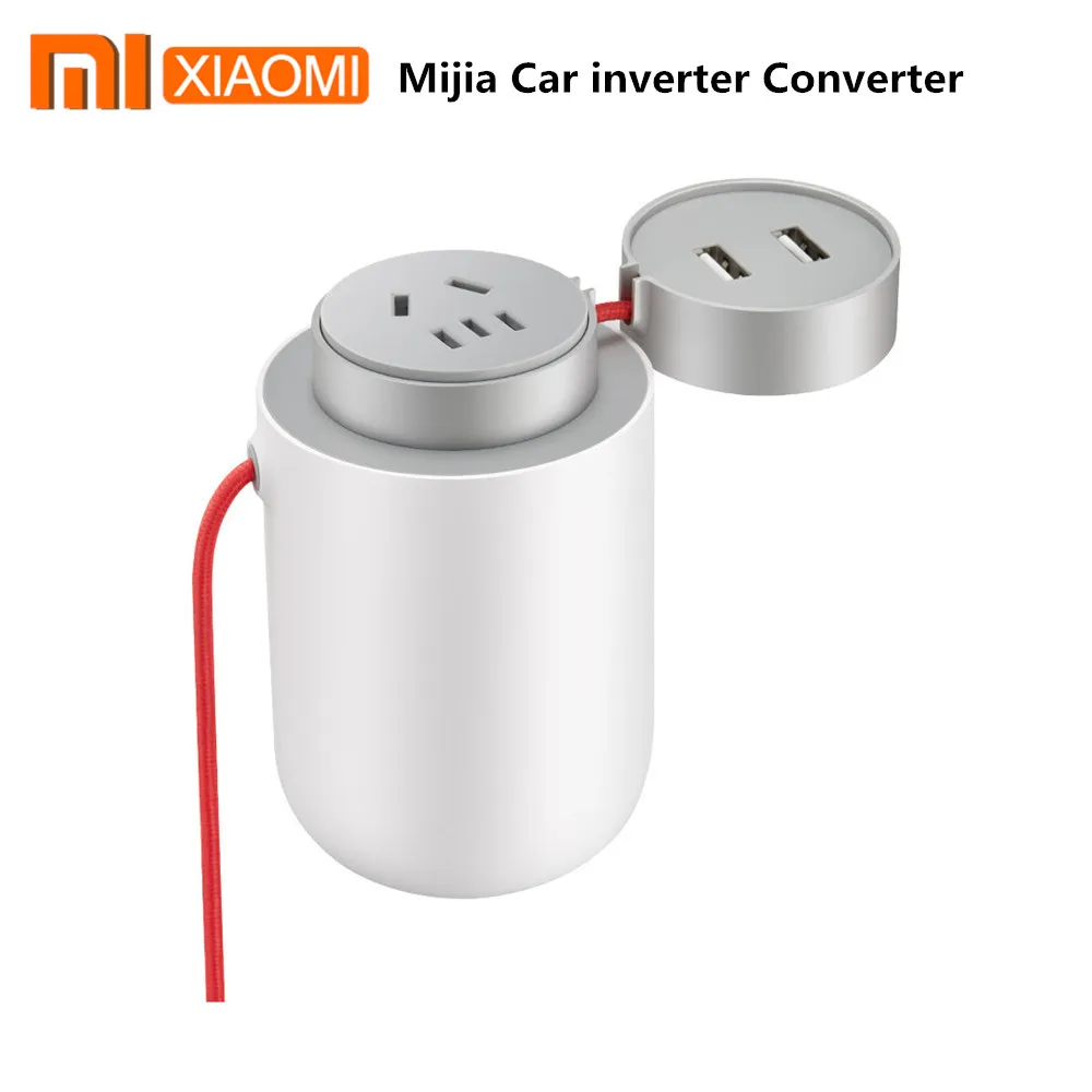 

Original Xiaomi Mijia 100W Portable Car Power Inverter Converter DC 12V to AC 220V with 5V/2.4A Dual USB Ports Car Charger