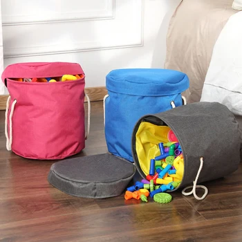 

Storage Bag With Play Mat Travel Size Slideaway Toy Clean-Up And Storage Container Collection Household Sundries Storage Bucket