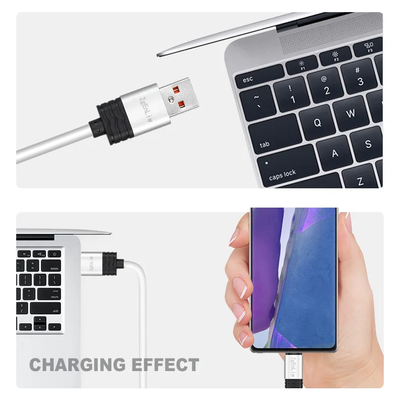 Кабель ZgEnLiw USB Type-C для быстрой зарядки 4 0 QC 3 быстрая зарядка Xiaomi Samsung Huawei USBC провод