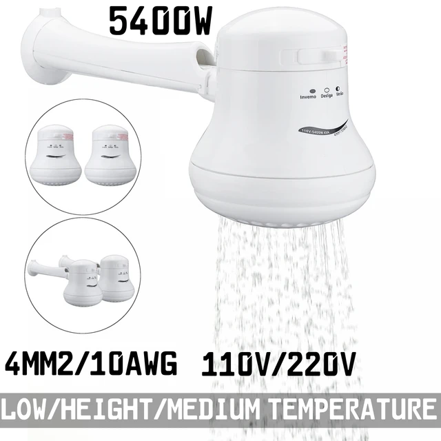Big Sale 5400w 110v/220v Electric Instant Water Heater Shower Head With  Hose Bracket Temperature Controller Winter Supply - Electric Water Heaters  - AliExpress