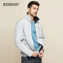 KUEGOU осенняя куртка с вышивкой для мужчин и пальто Верхняя одежда Японская уличная одежда для охоты винтажная Корейская одежда 0918