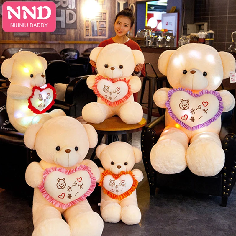 Niuniu Daddy новая линейка светящихся светодиодных мишек Тедди Bluetooth подключение Cuddles как подарки ко дню Святого Валентина и подарки на день рождения