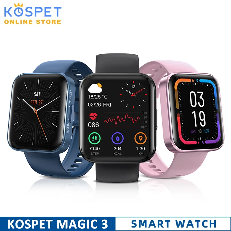 Смарт-часы KOSPET MAGIC 3 Bluetooth 5 0 водостойкие | Электроника