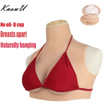 

KnowU Crossdresser Fake Boobs Transgender B Cup Shemale Breast Forms Crossdressing Drag Queen Small Tits