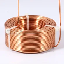 1,6 размер тонкий Медный полый индуктор HiFi аудиоустройство кроссовер с делителем частоты блок катушка индуктивности 4N бескислородной меди