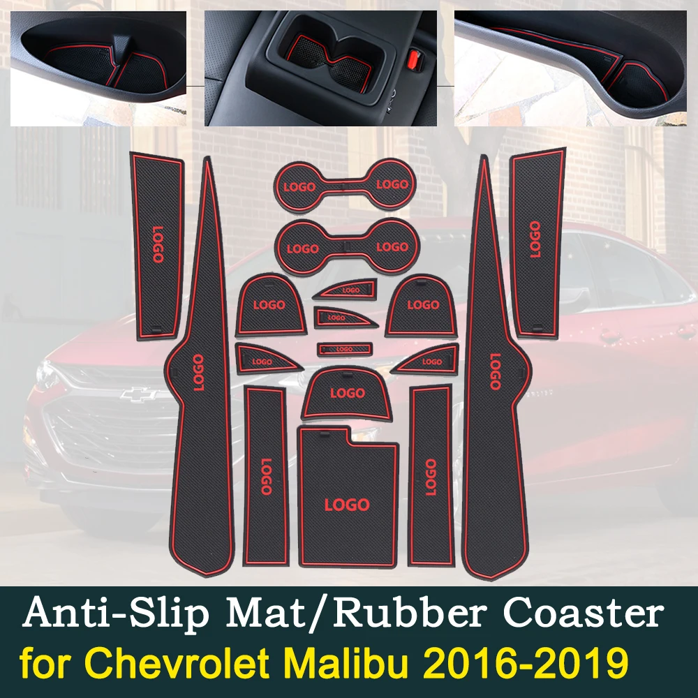 Нескользящая резиновая прокладка для ворот на чашке Chevrolet Malibu 2016 ~ 2019 2017 2018 9