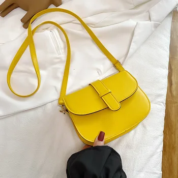 

Solid Color Versatile New Fashion Women's Shoulder Bag Textured Non-mainstream Saddle Bag Crossbody Bags Handbags For Female