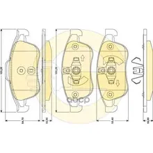 Колодки Тормозные Renault Duster 10-/Fluence 10-/Megane Iii 08- Передние Girling 6117892 Girling арт. 6117892