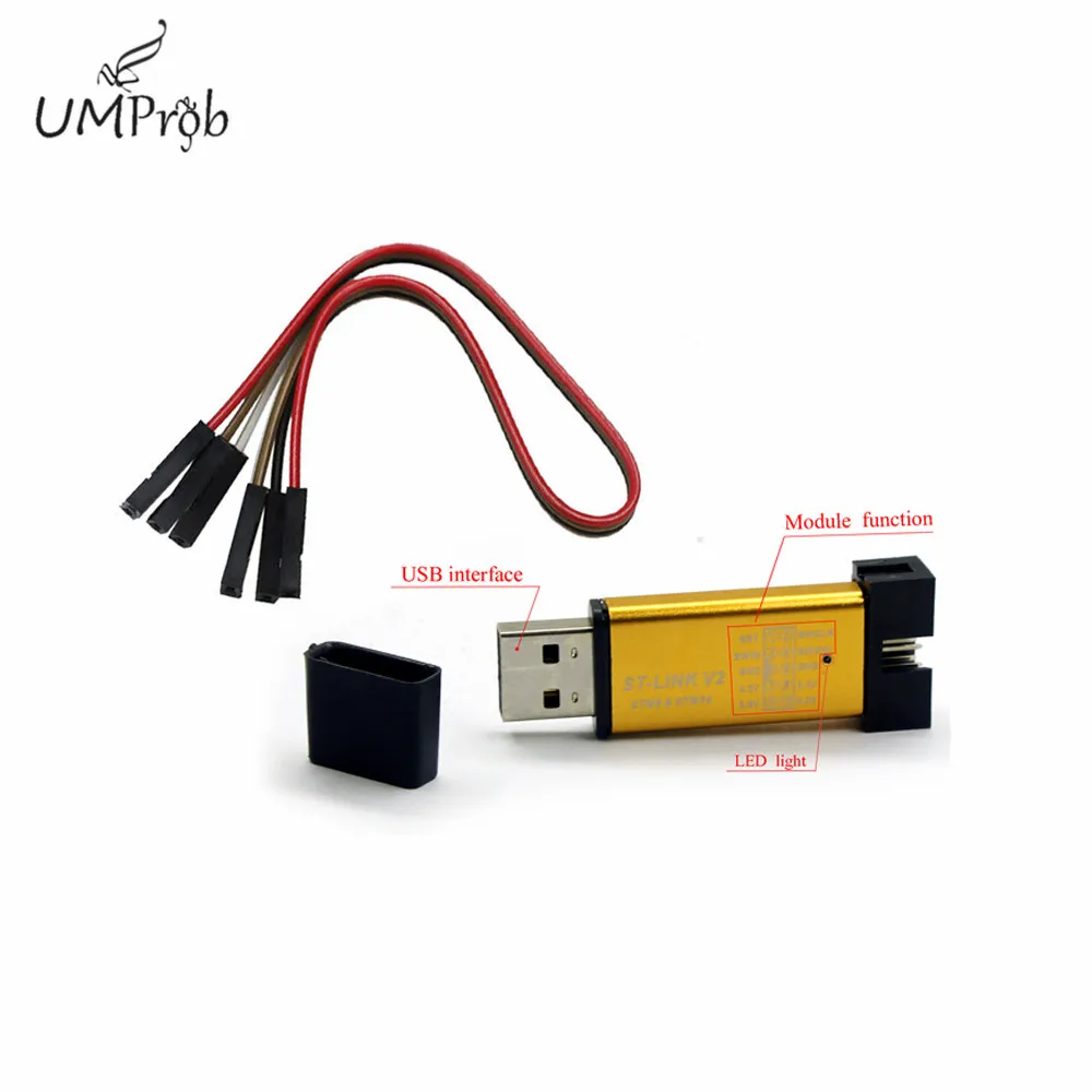 2020!5 шт./лот ST LINK Stlink Link V2 Mini STM8 STM32 симулятор загрузки Программирование с крышкой и