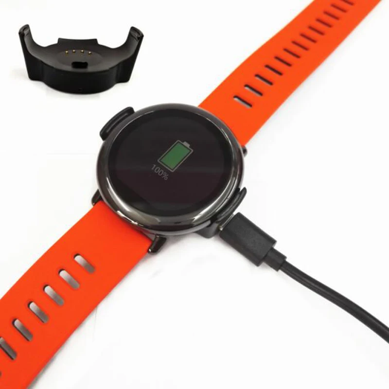 

Smartwatch USB Charging Cable Cord Base Dock Charger Cradle Adapter Stand for Xiaomi Huami Amazfit Pace 1st Sport Smart Watch