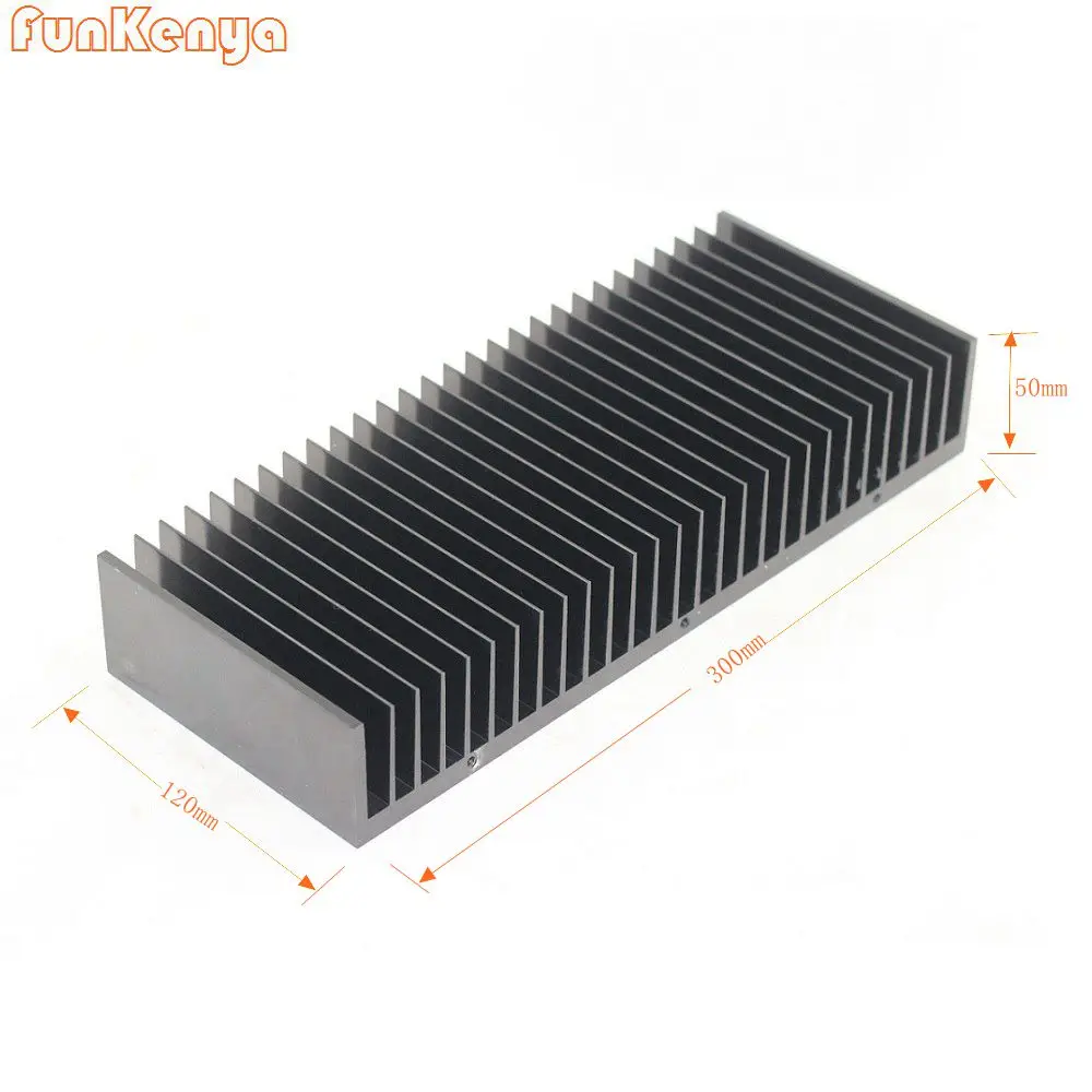 

300*50*120mm DIY Amplifier Heat Sink Radiator Anodized Aluminum Heatsinks