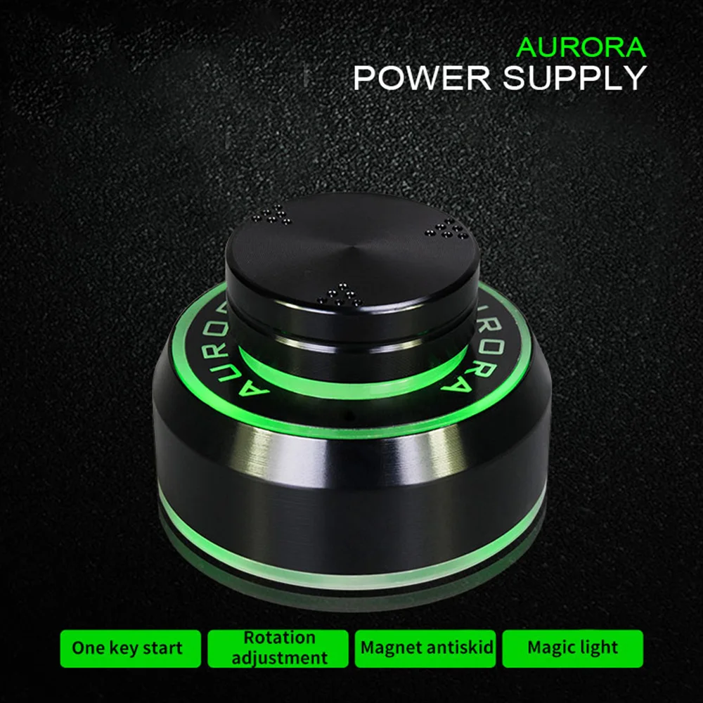 

New Aurora Tattoo Power Supply for Tattoo Machine 2 Foot Pedal Mode Aluminum Alloy Tattoo Machine Aurora Power Black Silver