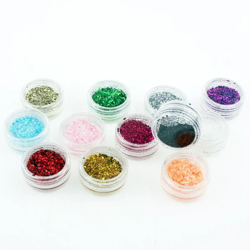 12 цветов пудра для ногтей лазерное Алмазное покрытие инструменты