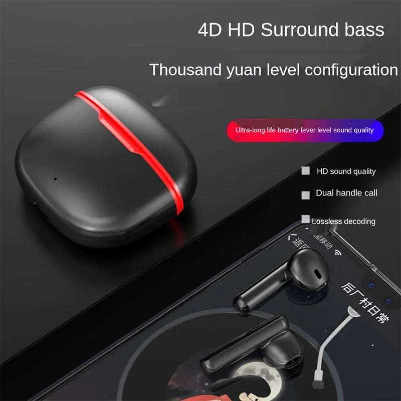 L33 TWS Wireless Bluetooth Earphone Lntelligent Touch Control With Stereo Bass Sound Smart Connect Earbuds