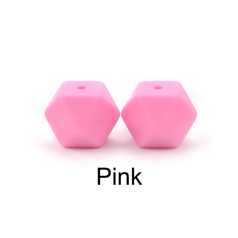 LOFCA 20PCS Hexagon Silicone Beads - BPA-Free Food Grade