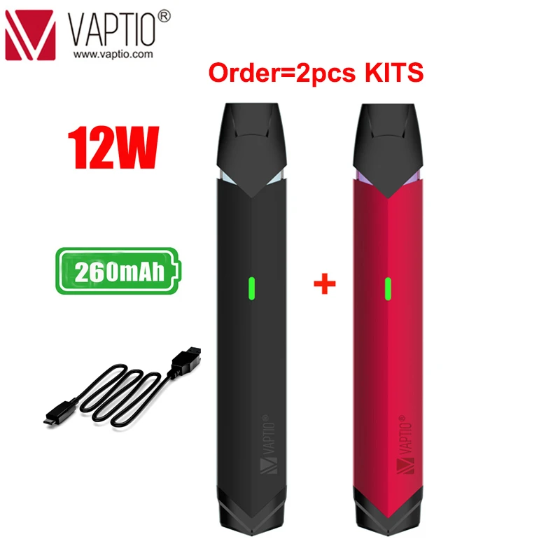 Envío a Rusia Kit de vapeo para cigarrillo electrónico, 260mAh, Mini kit plano de vapeo Solo, Cartucho de 1,0 ml, Mini pod