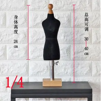

1/4 FEMALE black woman body mannequin sewing for female clothes,busto dresses form stand1:4 scale Jersey bust can pin 1pc C760