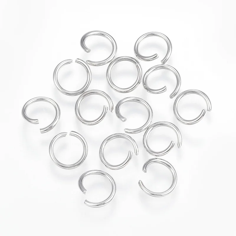 PandaHall 1000 Stück Edelstahl-Biegeringe Offene Biegeringe für DIY-Schmuckherstellung 4mm/5mm/6mm/7mm/8mm/9mm/10mm – Detail 11