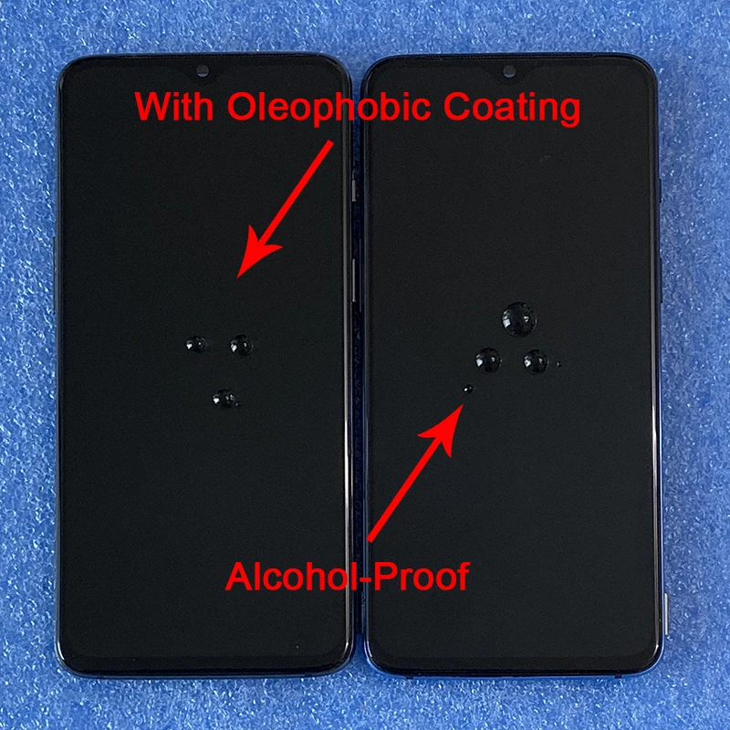 Для 6,4" OnePlus 7 оптический AMOLED ЖК-экран+ Сенсорная панель дигитайзер для OnePlus 7 ЖК-дисплей рамка