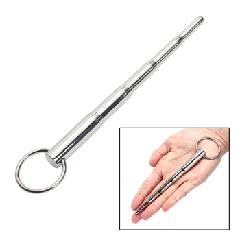 

Male Penis Plug Stimulate Urethral Dilator Catheter Sounds Stainless Steel Metal Chastity Device Stretching Rod Fetish Sex Toys