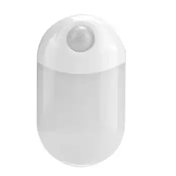 

White LED Lamp Human Body Sensor Night Lamp for Home Office Bedroom Dorm