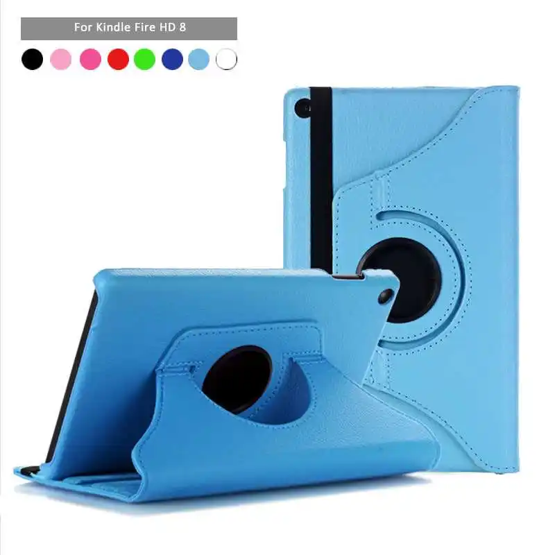 

Joomer 360 Rotation Flip Stand Leather 8.0"For Kindle Fire HD 8 2018 Case For Kindle Fire HD8 2018 Tablet Case Cover