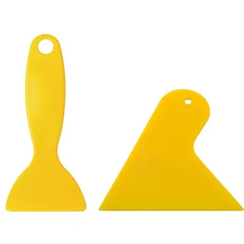 

Two size Car foil tool yellow small scraper auto beauty shop scraper car foil small scraper car wash tool