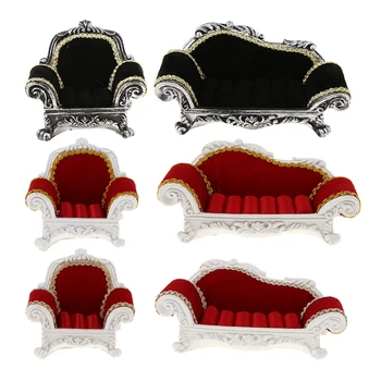 

Sofa Couch Shape Ring Earring Studs Wedding Jewelry Display Storage Showcase