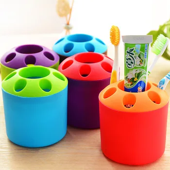 

Colorful Porous Classification Toothpaste Toothbrush Holder Toothbrush Holder Couple Toothbrush Holder Desktop Pen Holder 60g