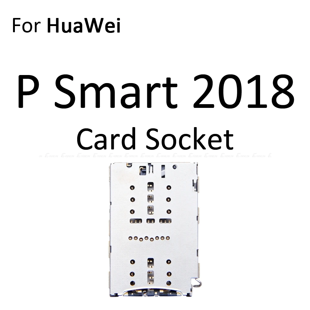 Micro SD/Sim карты лоток гнездо адаптер для HuaWei P Smart Plus Разъем Держатель Слот ридер контейнер запчасти