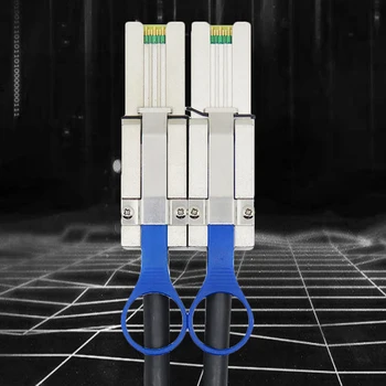 

1m MINI SAS26P SFF-8088 Wire Connect Data Security Server Convert Zinc Alloy Durable Cable 6gbps Band Accessories External