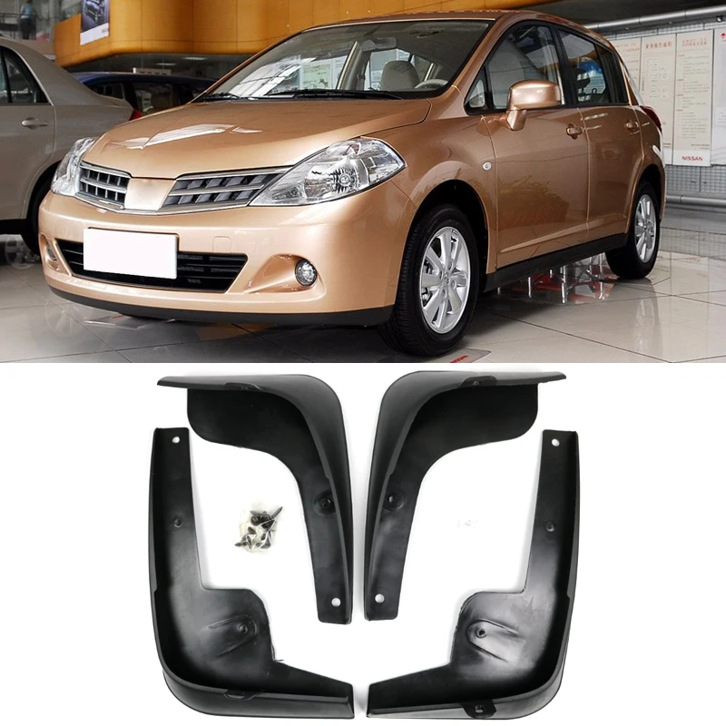 Для Nissan Tiida Versa C11 2007-2011 люк 2012 хэтчбек Latio брызговики брызговик крыло брызговиков 2008 2009 автомобиля брызговик s