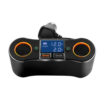 

CDEN car charger fast charge cigarette lighter splitter QC3.0 mobile phone charger car power adapter car USB charger