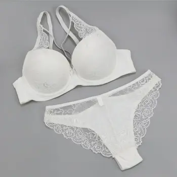 

Push Up Bra Set Perfering Hot Fashion French Lace Sexy Underwear Lingerie Gather Bralette Seamless Brassiere Bra Women Romantic