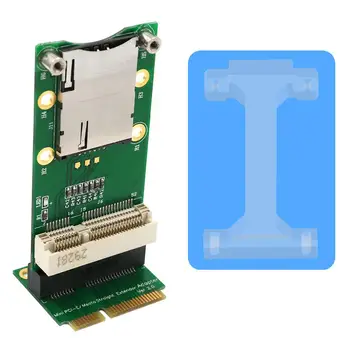 

PCI Express Mini Adapter Card with SIM Card Slot for WiFi 3G 4G WWAN LTE Module Support HSPA MODEM GPS 4G WiMAX and LTE