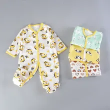 Осенняя одежда для малышей; хлопок; комбинезоны для новорожденных; модный принт; комбинезон с длинными рукавами для маленьких мальчиков и девочек; Милая одежда для малышей