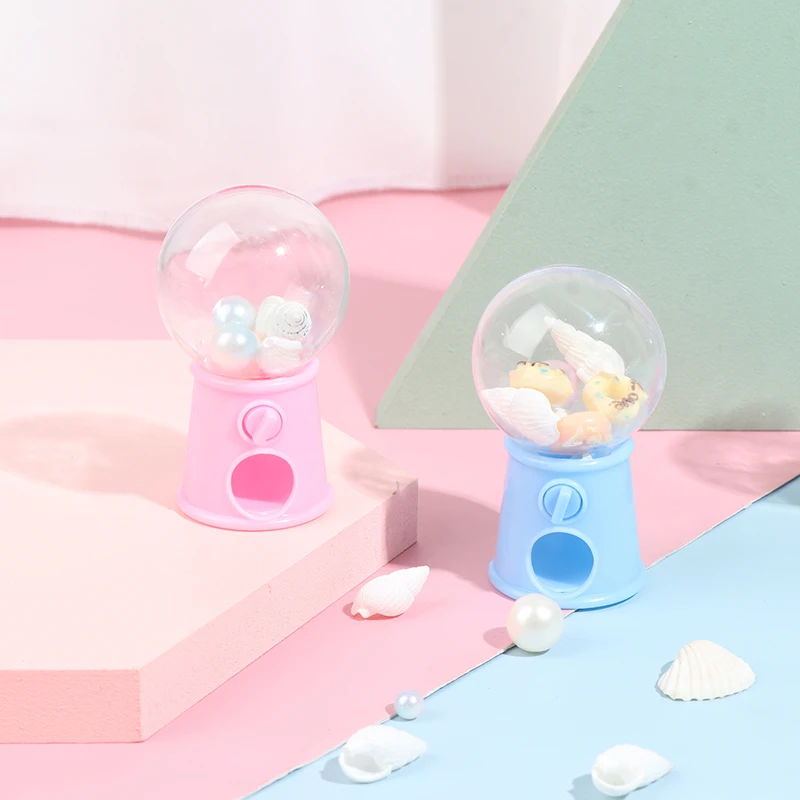 Mini Candy Machine Bubble Gumball Dispenser Coin Bank Kids Toy Chrismas Gifts Pretend Play Money Banking Toys