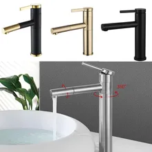 Basin Faucets Brass Bathroom Faucet Vessel Sinks Mixer Vanity Tap Swivel Spout Deck Mounted White Color Washbasin Faucet