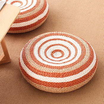 

Direct selling new products hand-woven futon tatami cushion living room sitting round mat window home yoga sitting supplies