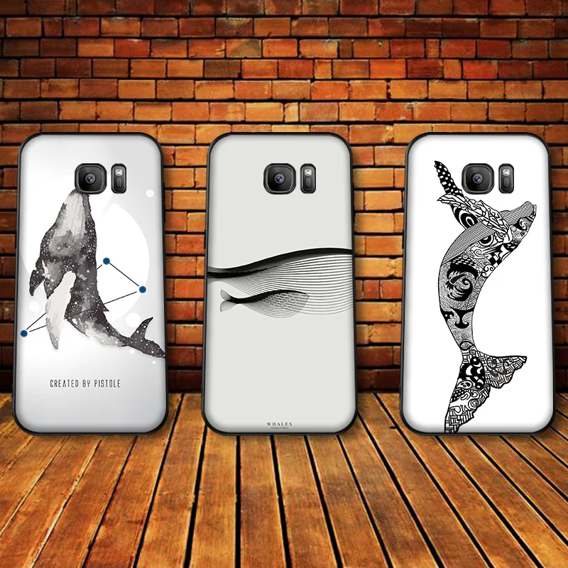 Черно-белый КИТ Мягкий силиконовый чехол для телефона Samsung Galaxy S8 S9 S10 Plus NOTE 8 9 M10 M20